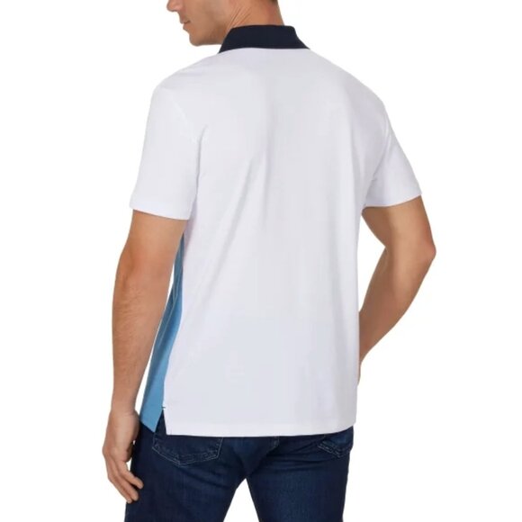 Calvin Klein Blue Colorblock Quick Dry Classic Style Golf Polo Size XL - Picture 2 of 4